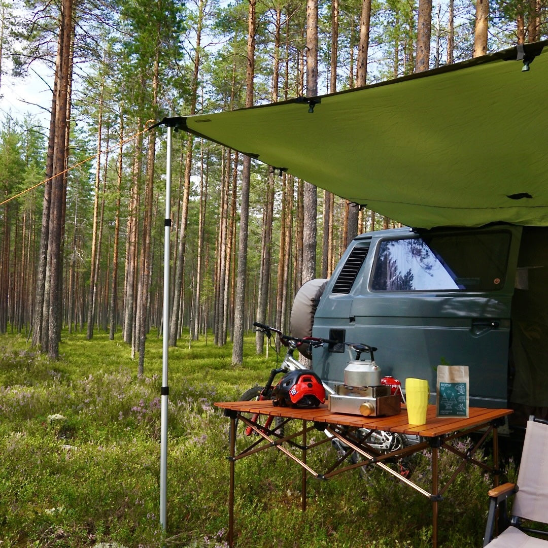 Outdoor coffee camper van