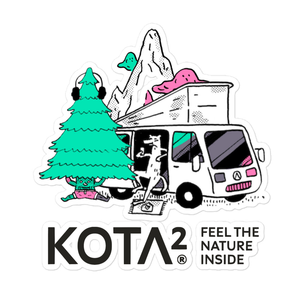 Campervan utopia sticker