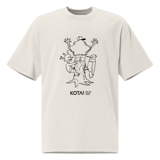 Men's oversized faded VÄKI Tree t-shirt