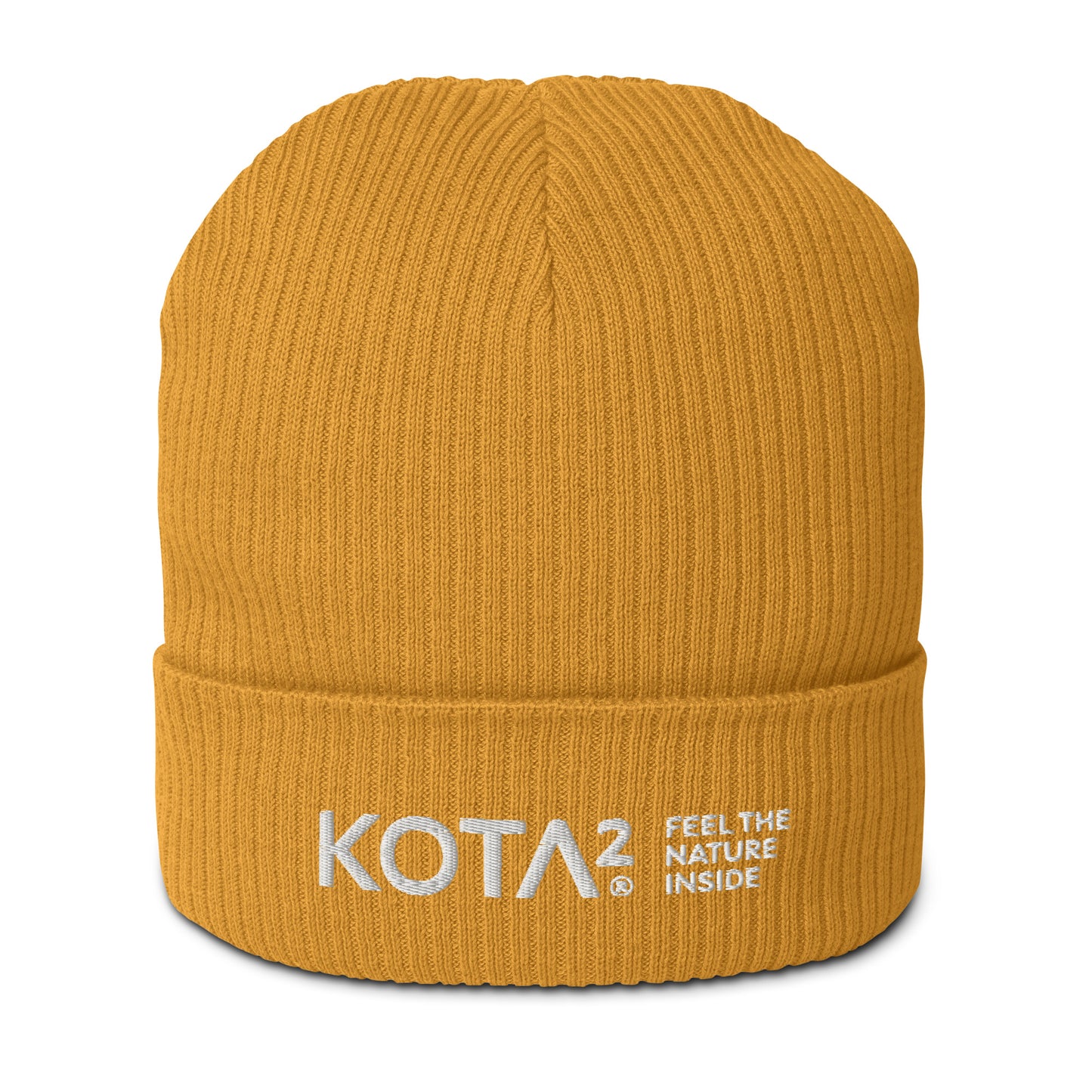 Organic ribbed beanie