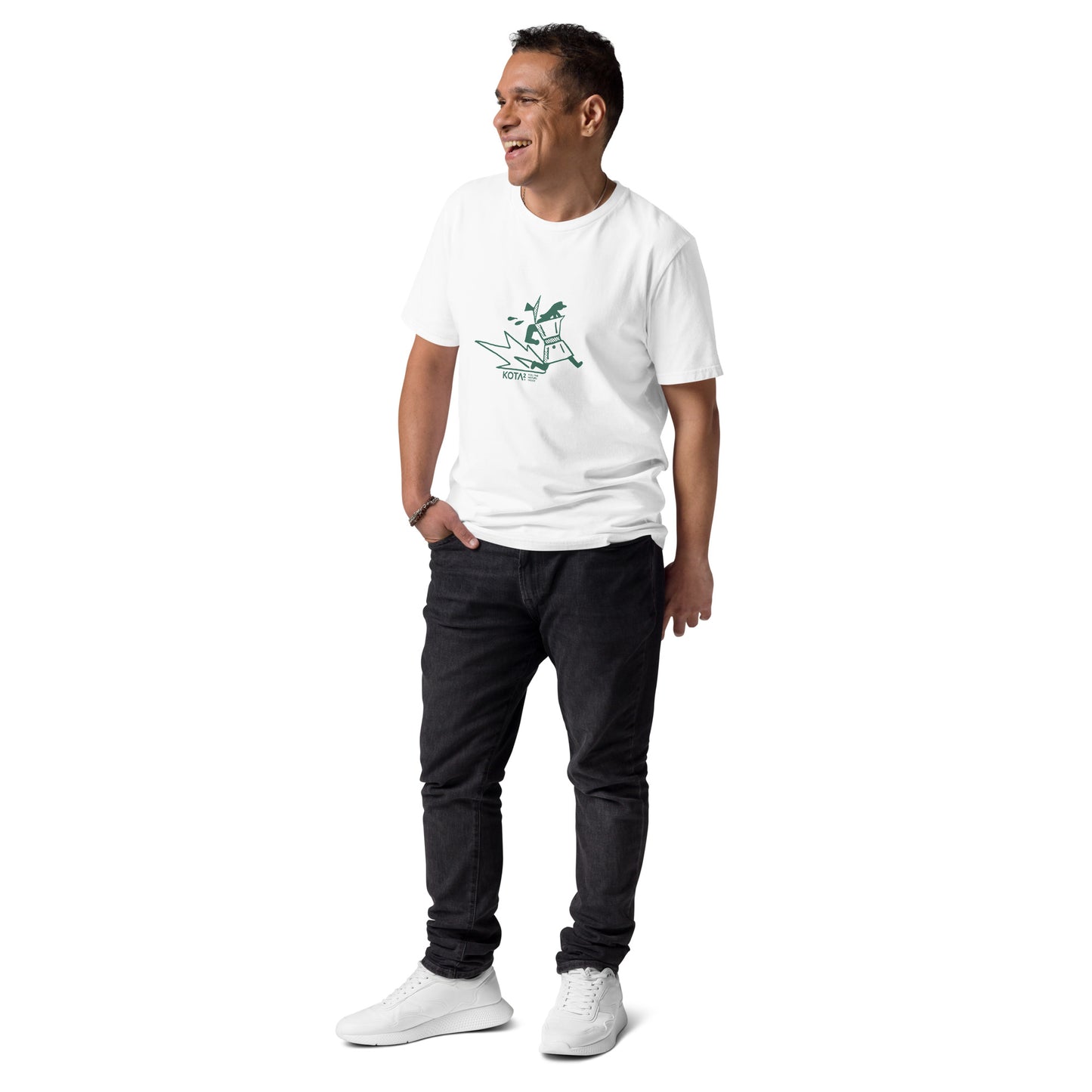 Moka Pot Man organic cotton t-shirt