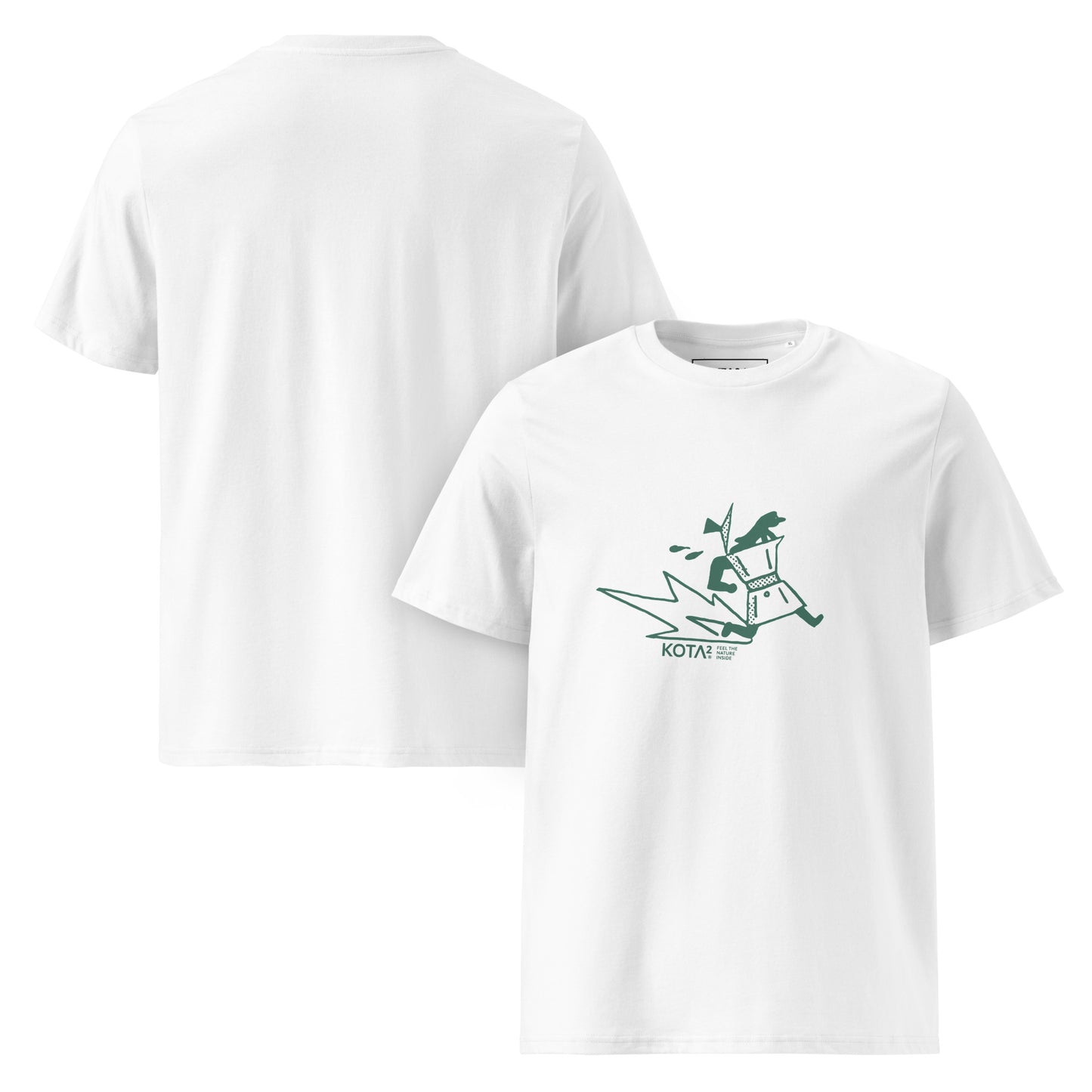 Moka Pot Man organic cotton t-shirt